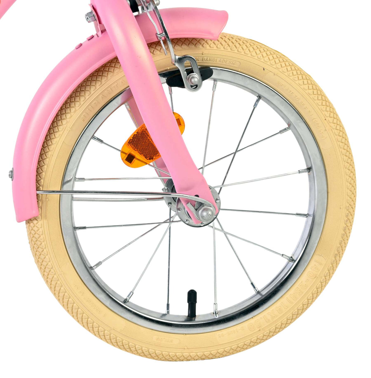 Volare Blossom children's bicycle - girls - 14 inch - pink - two hand brakes