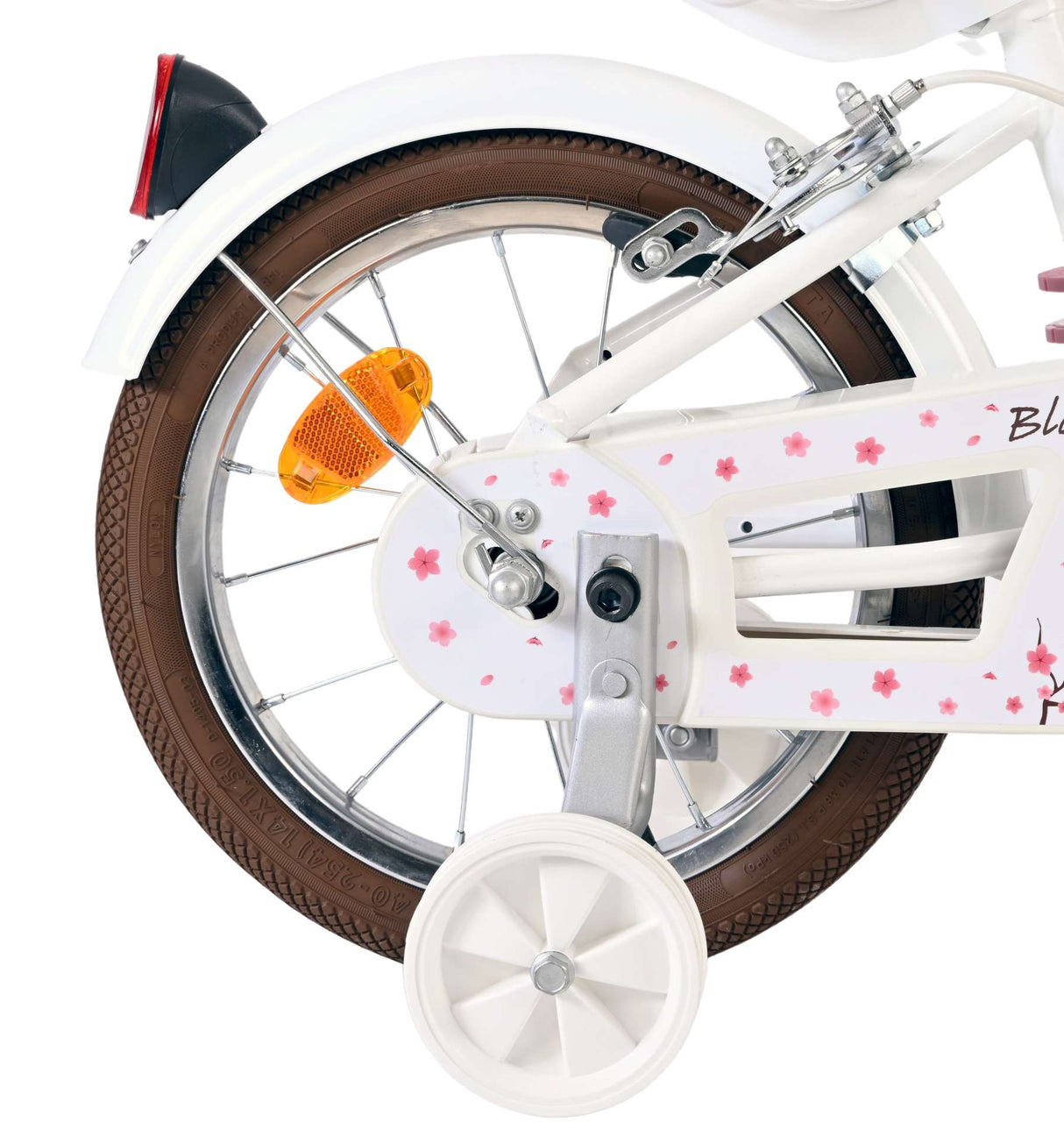Volare Blossom children's bicycle - girls - 14 inch - white - two hand brakes
