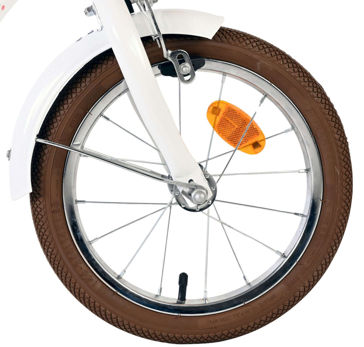 Volare Blossom children's bicycle - girls - 14 inch - white - two hand brakes