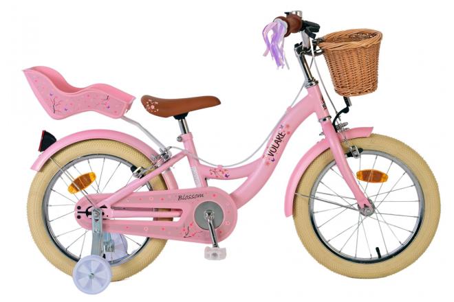 Bicicleta infantil Volare flower - meninas - 16 polegadas - rosa - freios de duas mãos