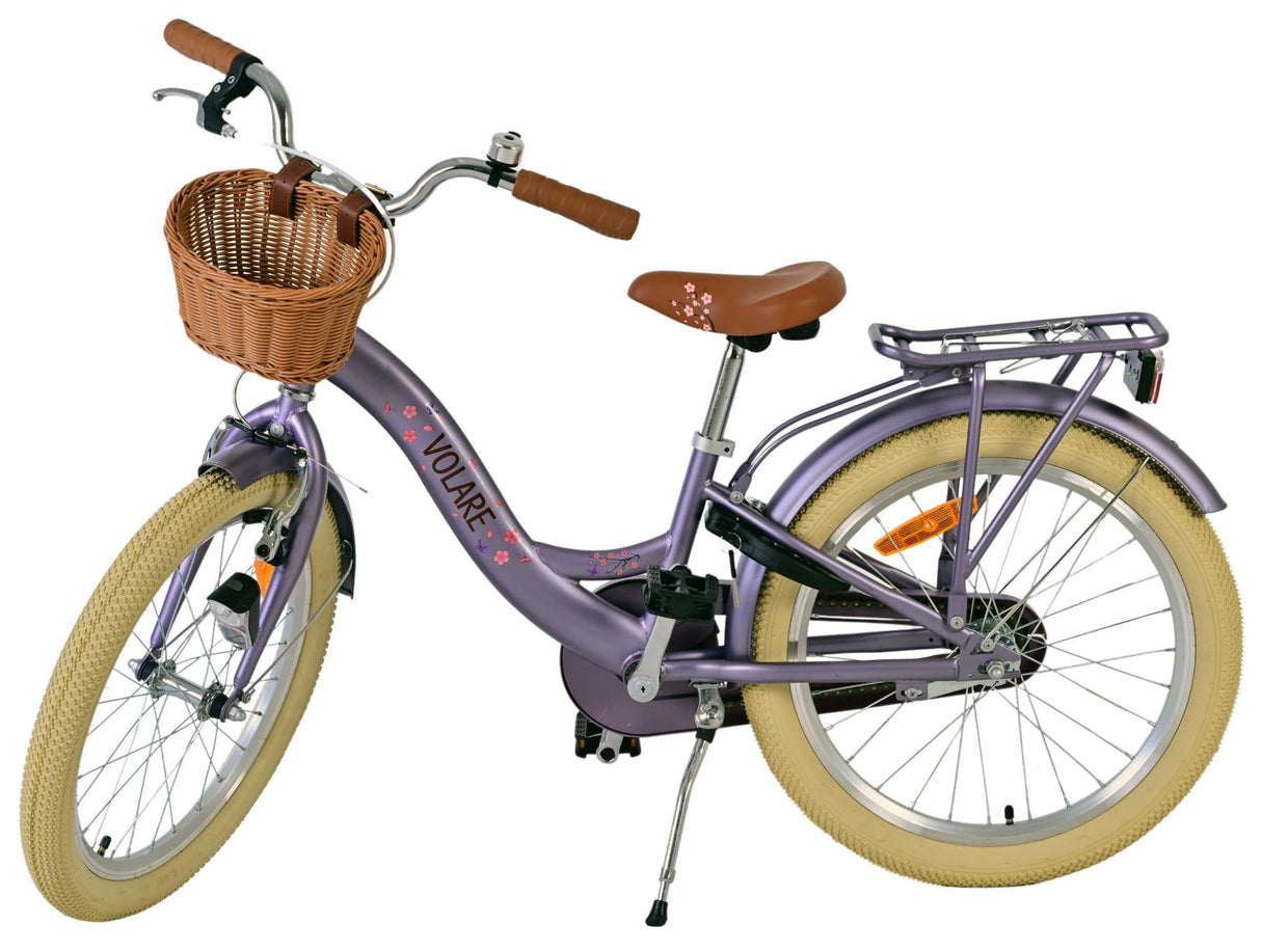 Volare blossom children's bicycle - girls - 20 inches - purple