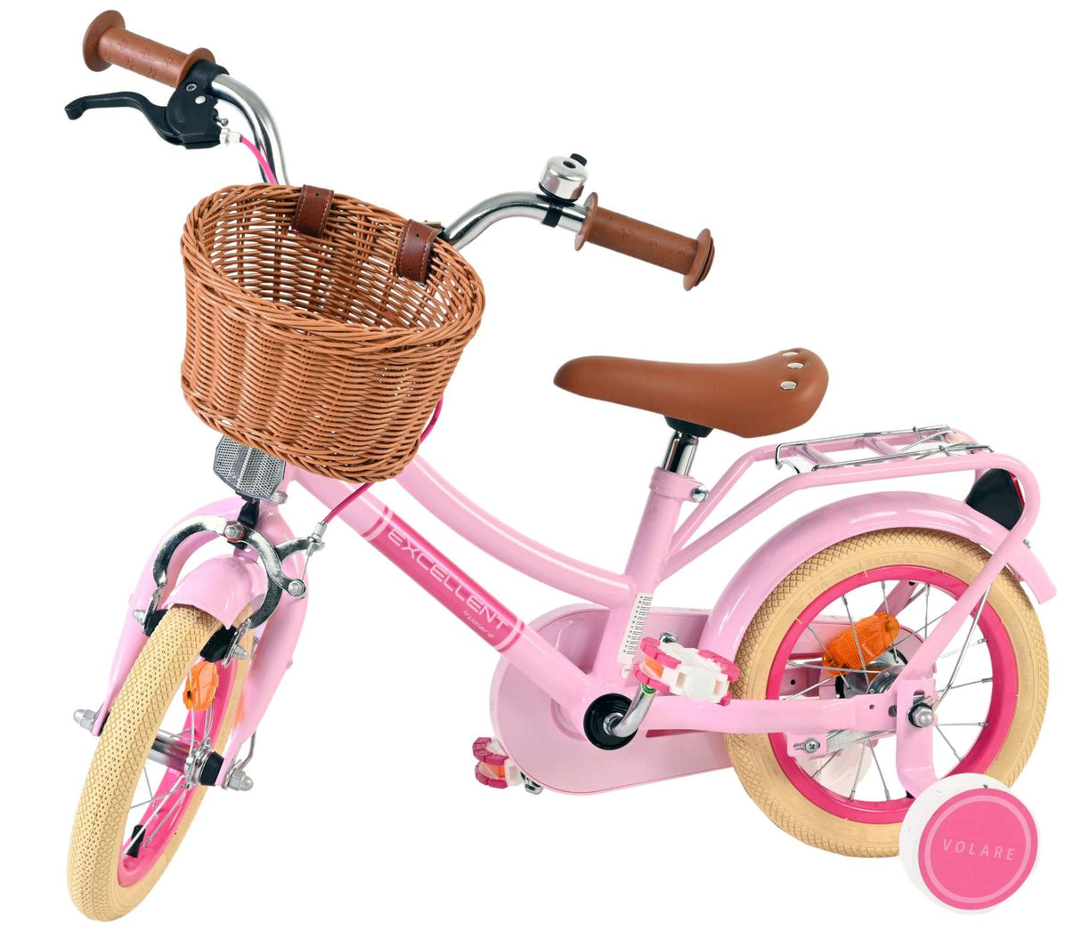 Volare excellent kinderfiets - meisjes - 12 inch - roze