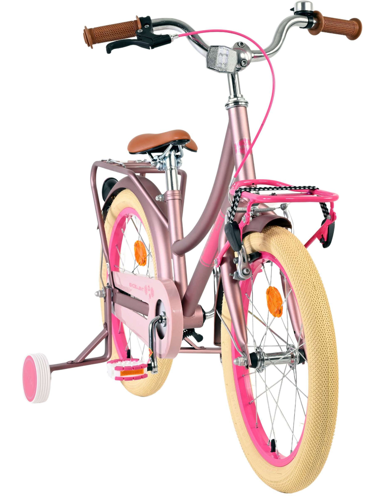 Volare excellent kinderfiets - meisjes - 18 inch - mat roze