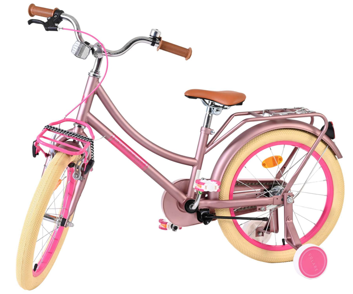 Volare excellent kinderfiets - meisjes - 18 inch - mat roze