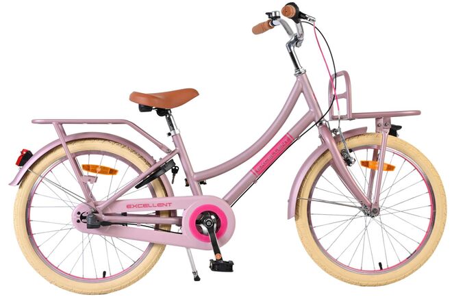 Volare excellent kinderfiets - meisjes - 20 inch - mat roze - 3 versnellingen