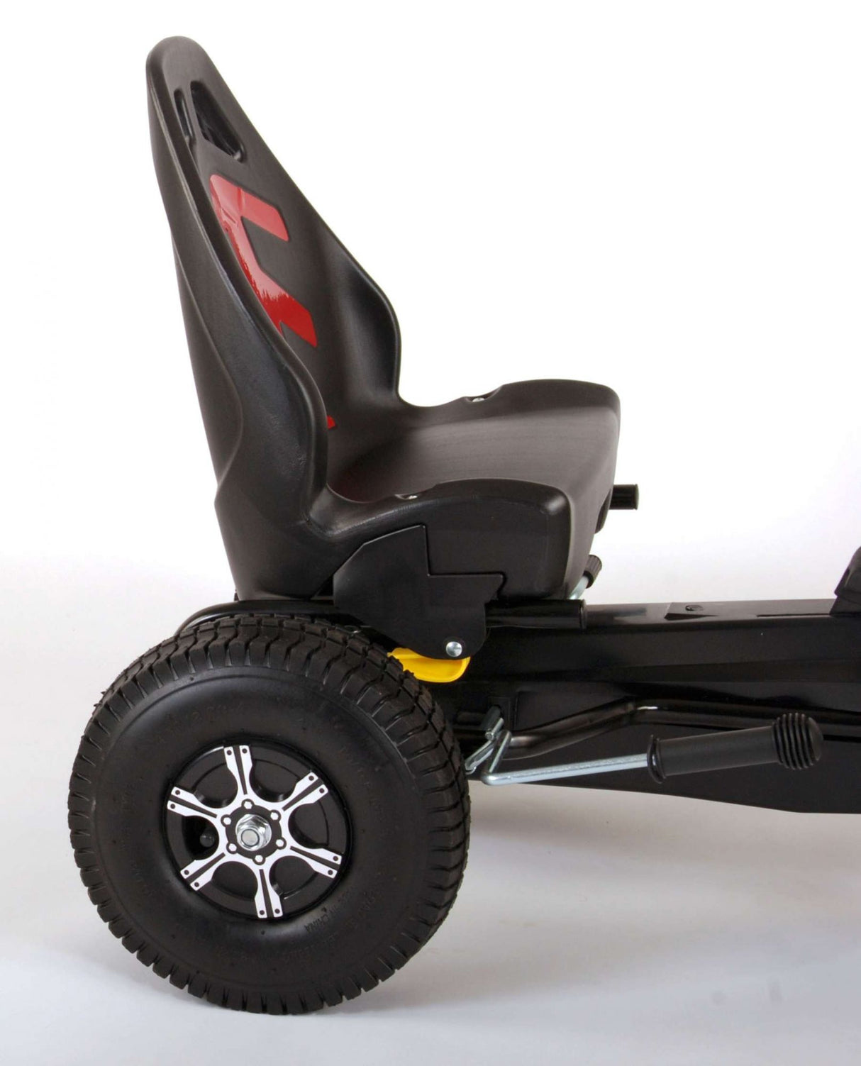 Volare Go Kart Racing Car Boys Large Pneumatic Tires Black