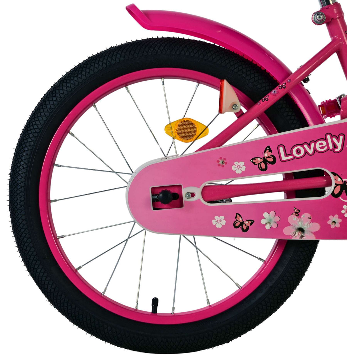 Volare lovely children's bicycle - girls - 18 inch - pink and white