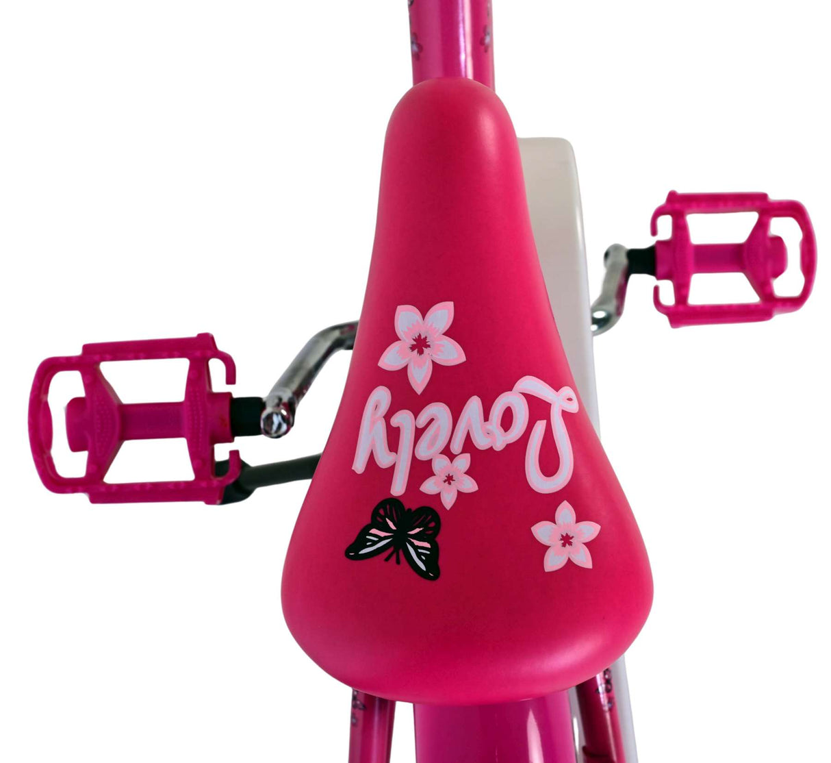 Volare lovely children's bicycle - girls - 18 inch - pink and white
