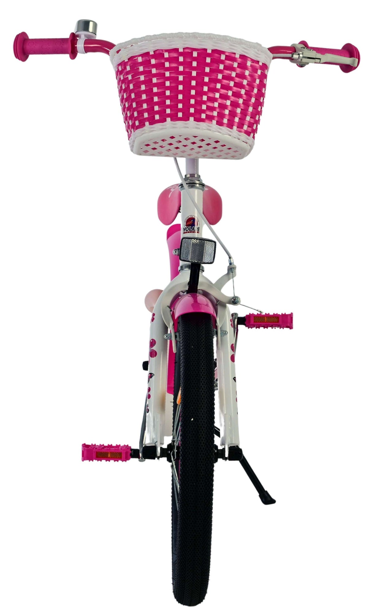 Volare lovely children's bicycle - girls - 18 inch - pink and white