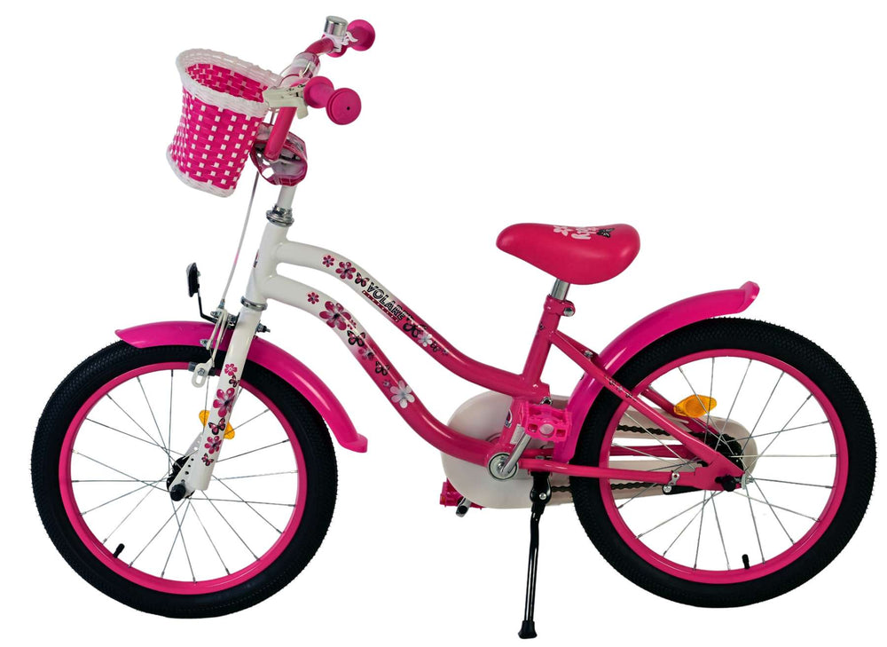 Volare lovely children's bicycle - girls - 18 inch - pink and white