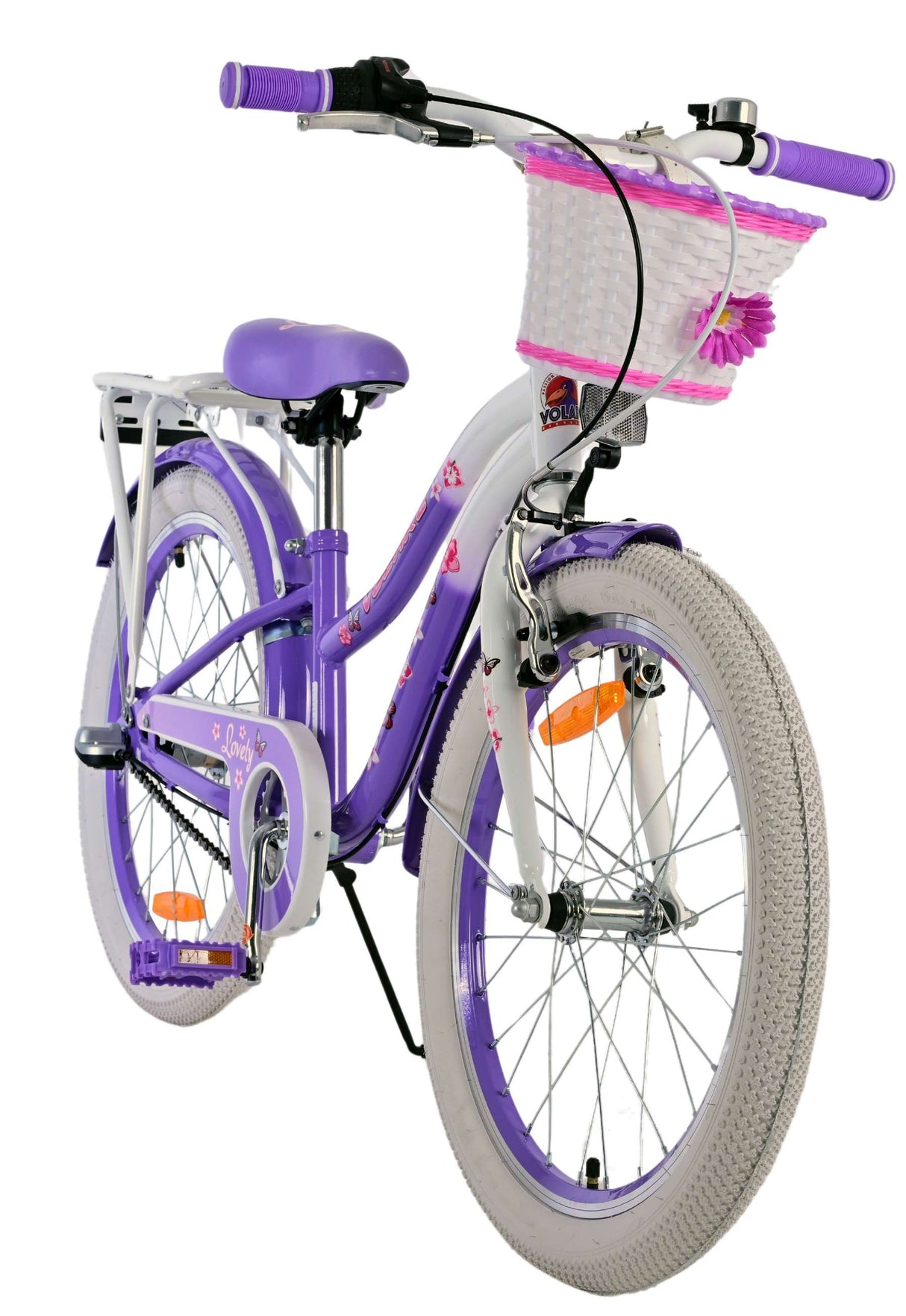 Volare lovely children's bicycle - girls - 20 inch - purple - 3 gears