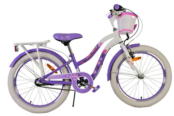 Volare lovely children's bicycle - girls - 20 inch - purple - 3 gears
