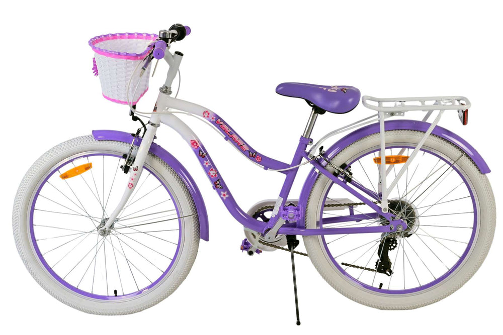 Volare lovely children's bicycle - girls - 24 inch - purple - 7 gears
