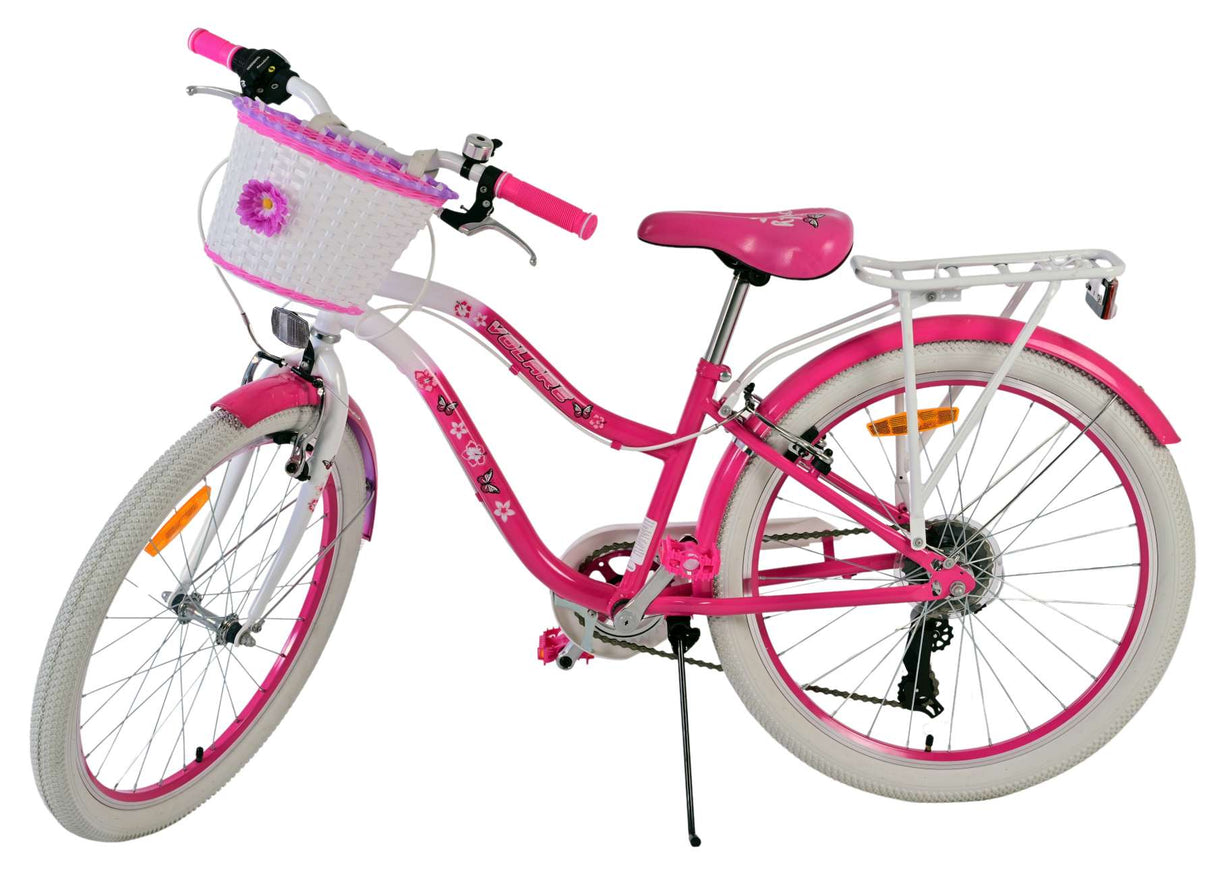 Volare lovely children's bicycle - girls - 24 inch - pink - 7 gears
