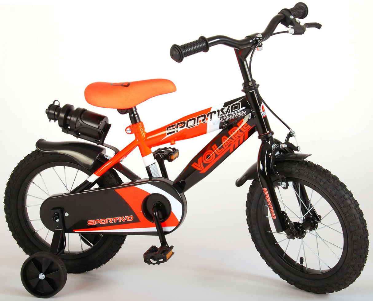 Volare Sportivo Child's Bike Boys 14 pouces néon oranje noir 95% assemblé