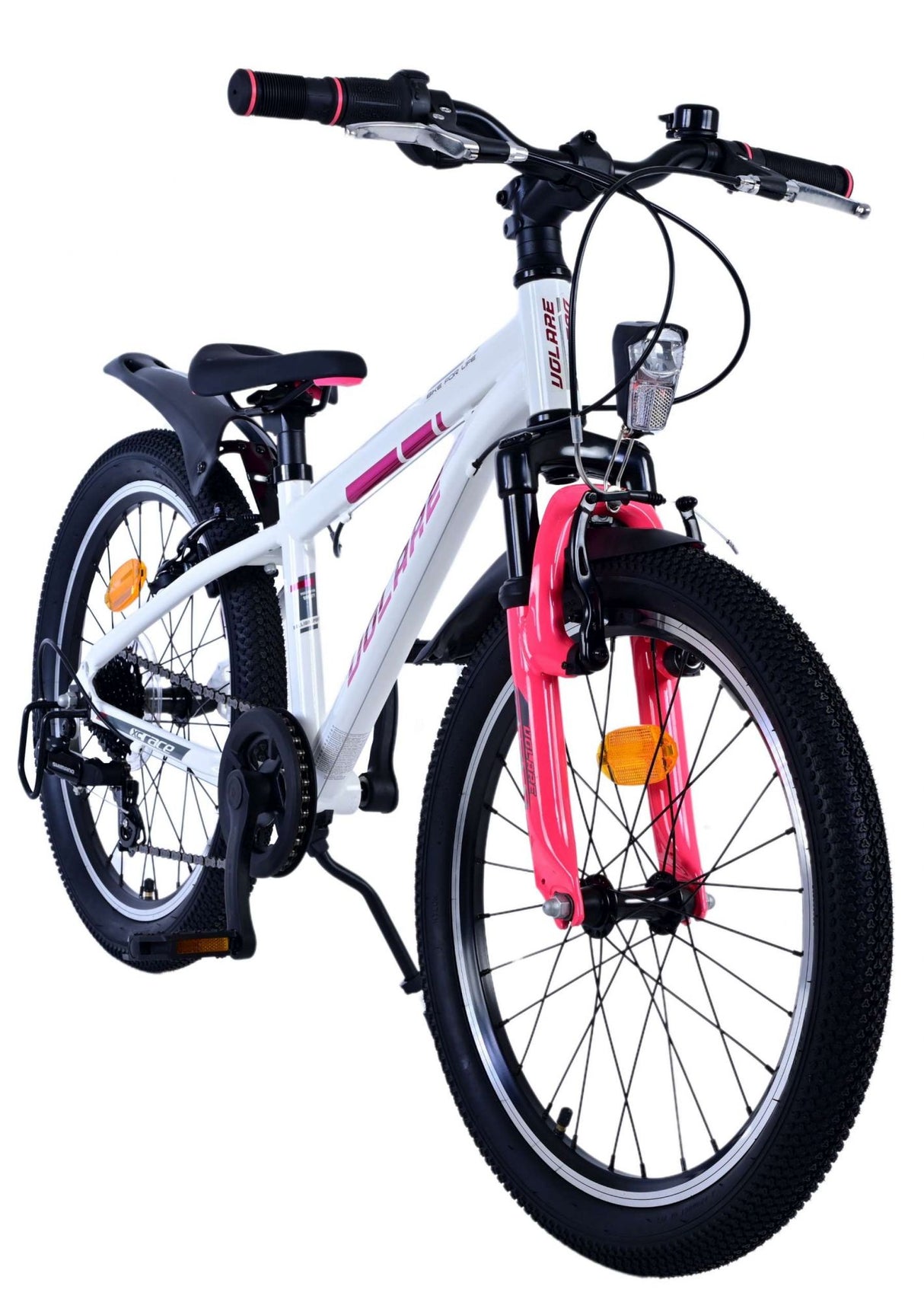 Volare XC race children's bike - 20 inch - 7 speed - white pink