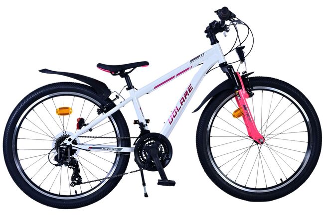 Volare XC race children's bike - 24 inch - 21 speed - white pink
