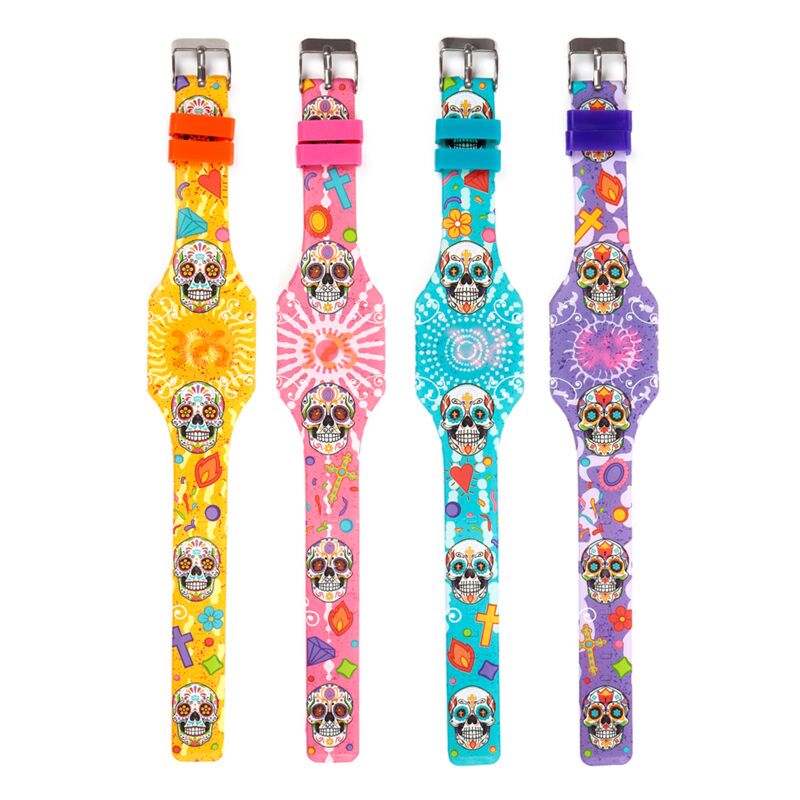 Dia de los muertos digital silicone watch