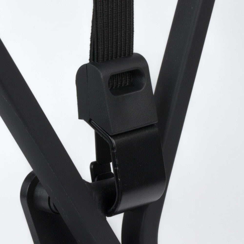 Leveä SUV-turvahihna 24mm mustalla teräskoukulla kiviharmaa musta