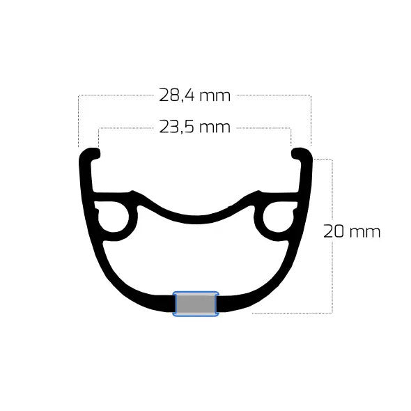 Ryde ratlankio varžovas 23 27.5 584 32g 14g diskas aliuminis juodas