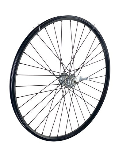 Roue arrière 28 pouces 622 Black Black Spoke 3V Brake Hub
