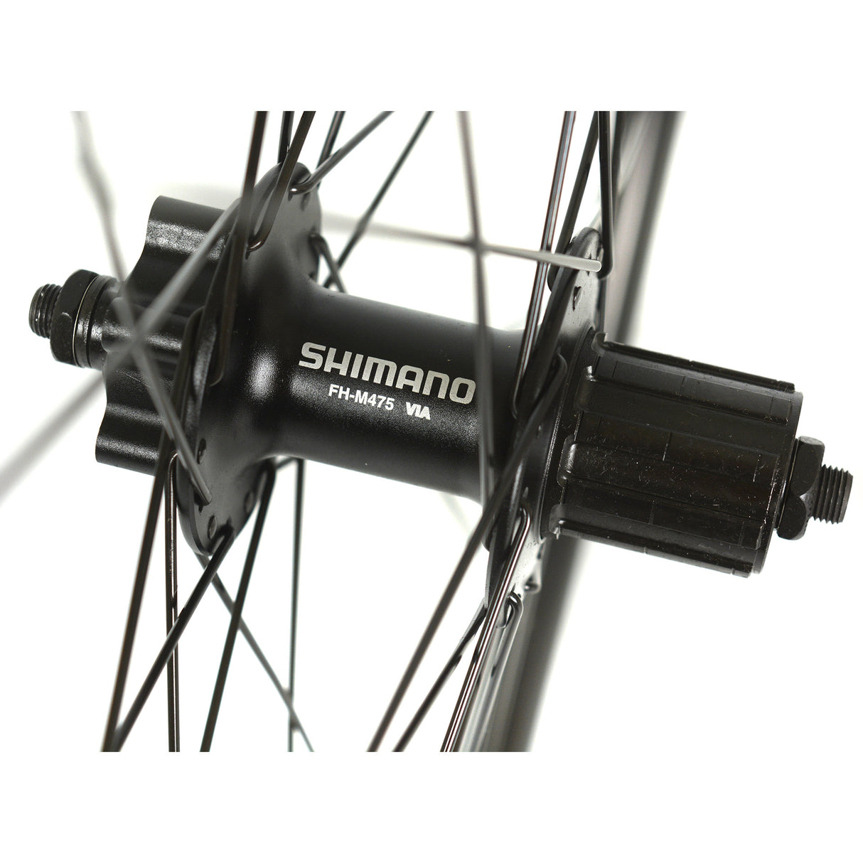 SHIMANO VELOX Rueda trasera 28 Gravel 19 M475 Disco 135 mm QR