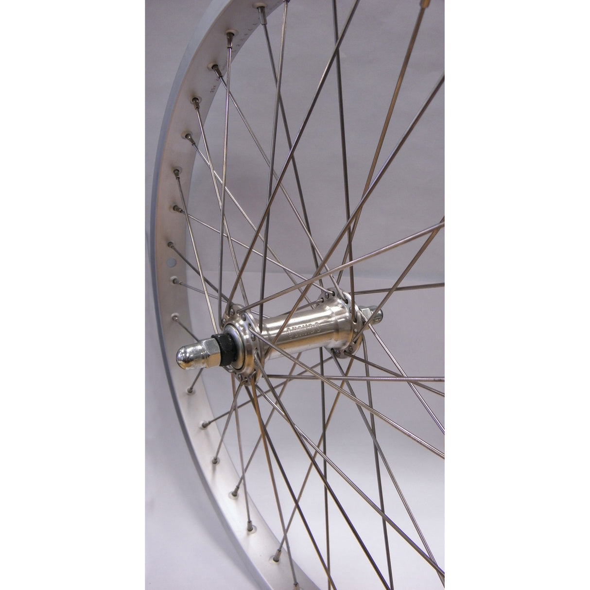 Front wheel 20-1.75 alu sh32 silver stainless steel spoke 14