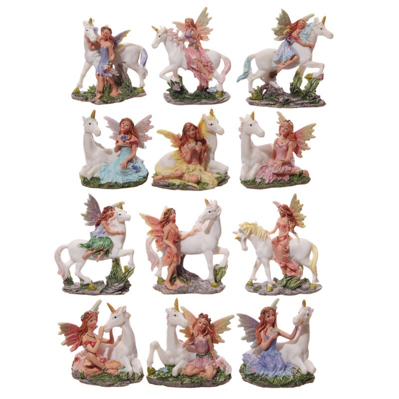 Fairies unicorn miniature figurines