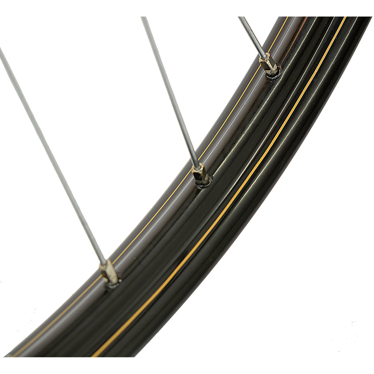 Roland front wheel 28-11 2 635 with gold stripe black