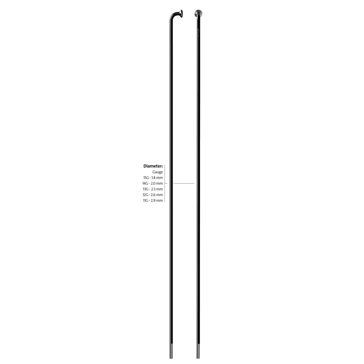 Roland Sapim Spaak 13-264 Leader Edelstahl schwarz ohne Brustwarze (100st)