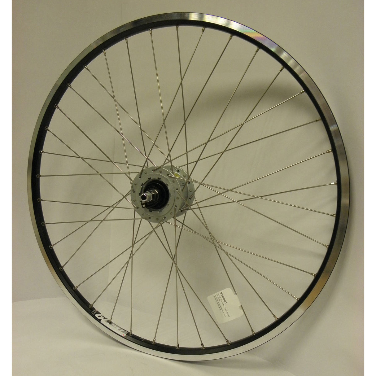 Voorwiel 26-1.75 559 ZAC19 Naafdyn noir. Rollerbrake Sp.14 Areal inoxydable