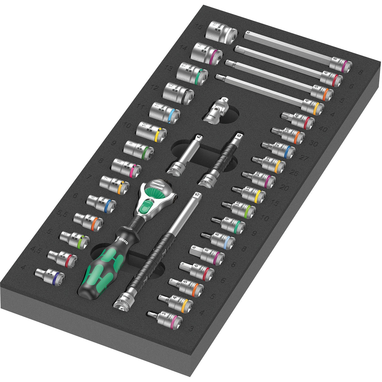 Wera Foam rubber insert 8000 A Zyklop-Set 1