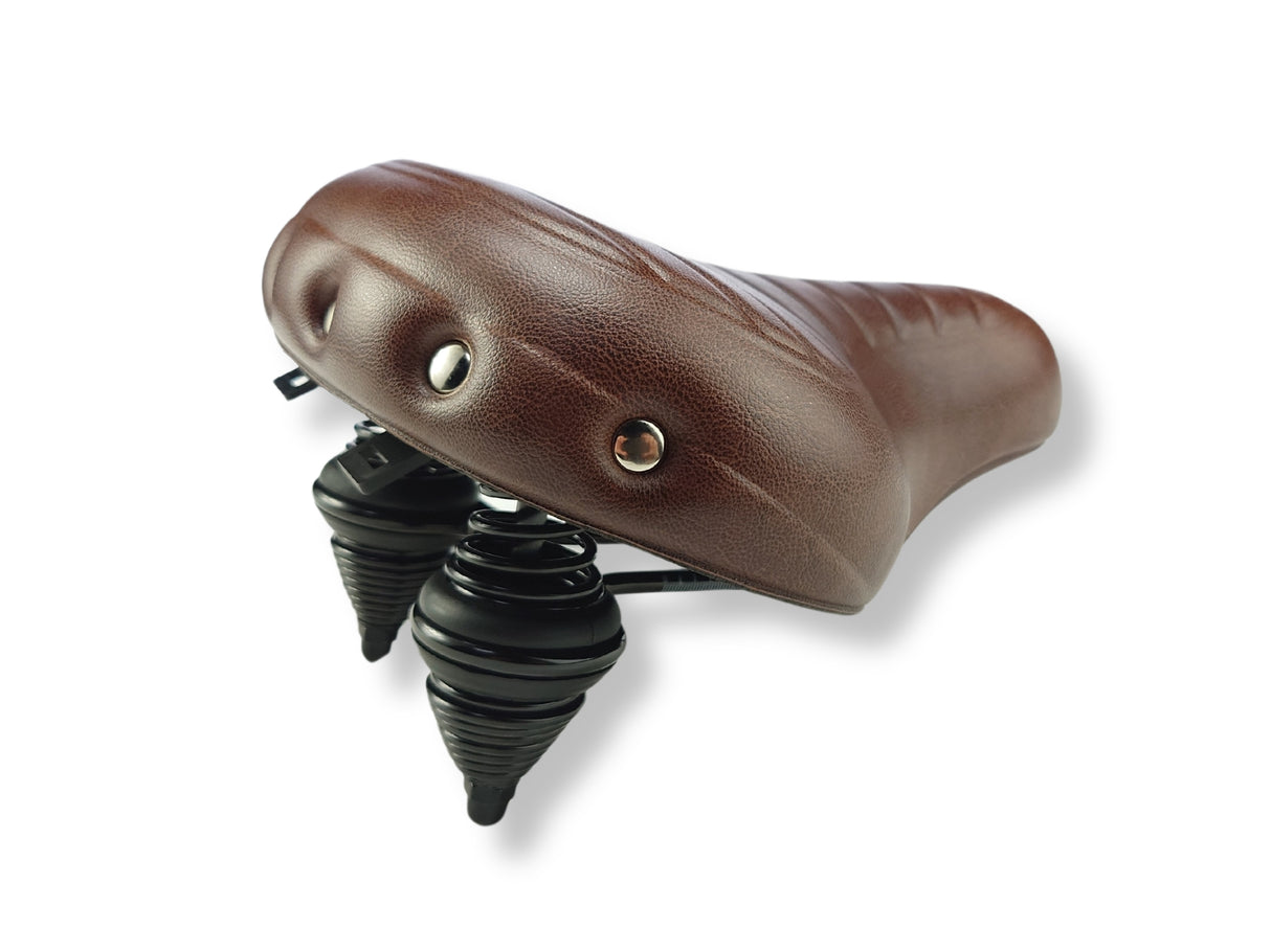 Sella Dr xtrabike marrone con gel e molla di sospensione