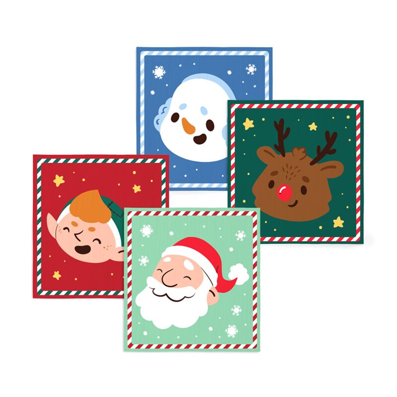 Jingle vánoční kompaktní cestovní ručník