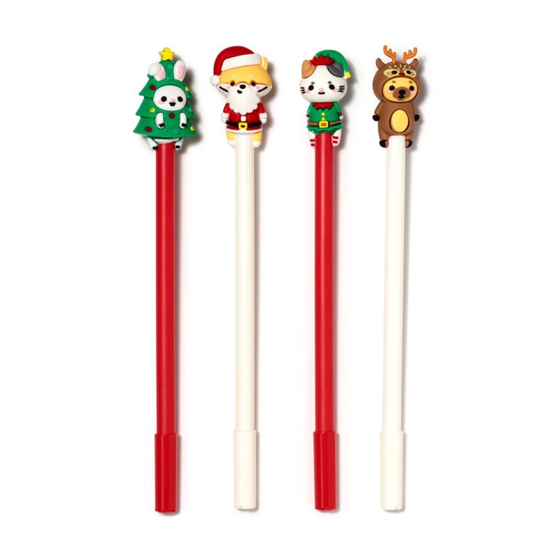 Christmas Adoramals fineliner pen - sort
