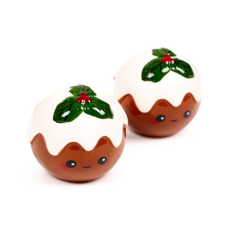 Kerstpudding foodiemals peper- en zoutstel