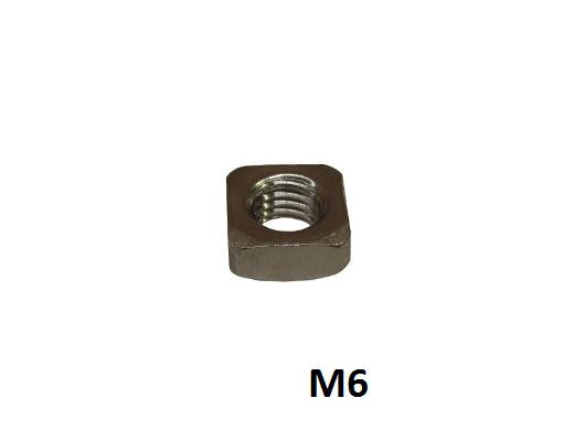 Bofix nut m6 square galvanized per 100