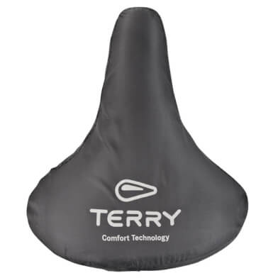 Terry rain cover saddle saddle pad l black