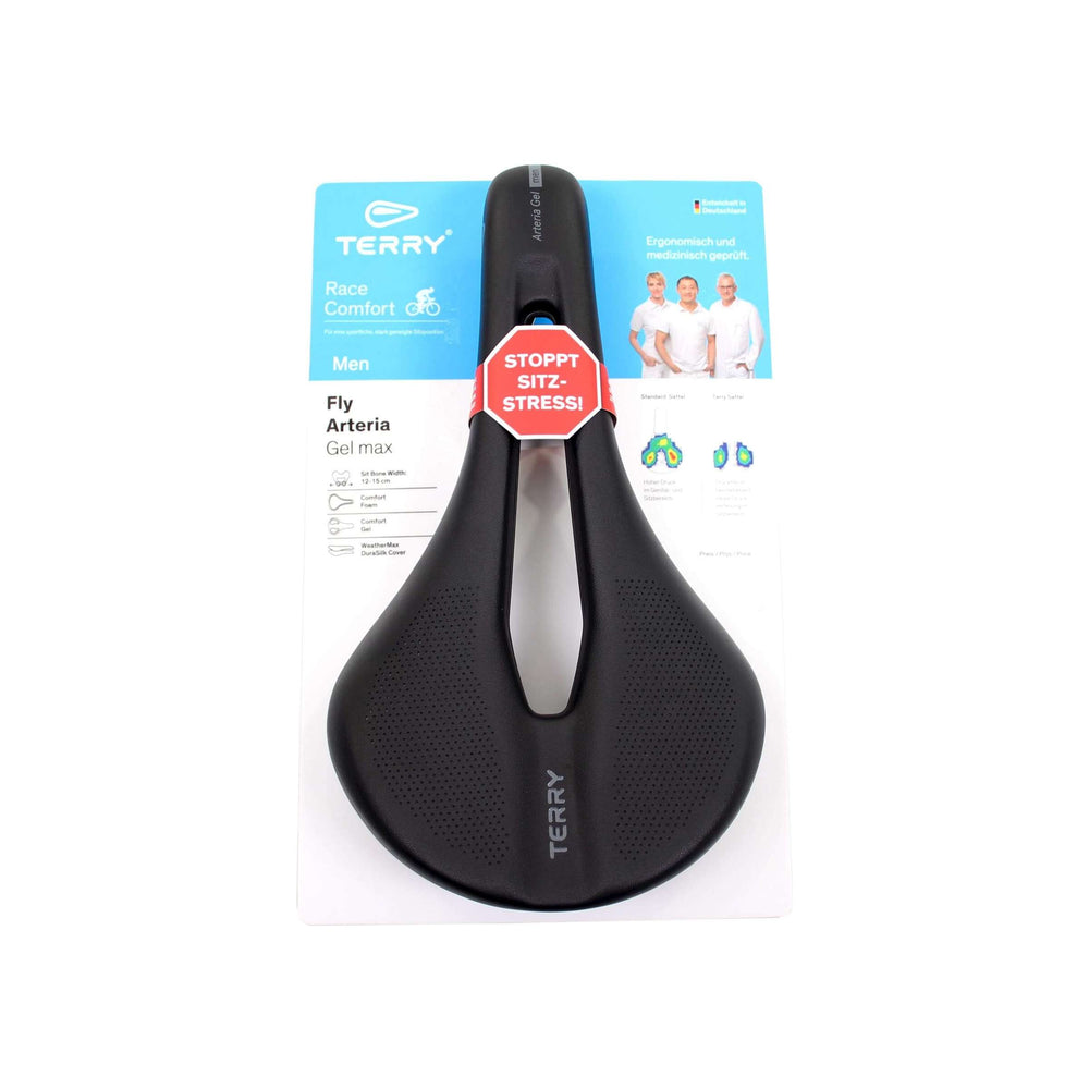 Terry saddle Fly Arteria Max gel men's black