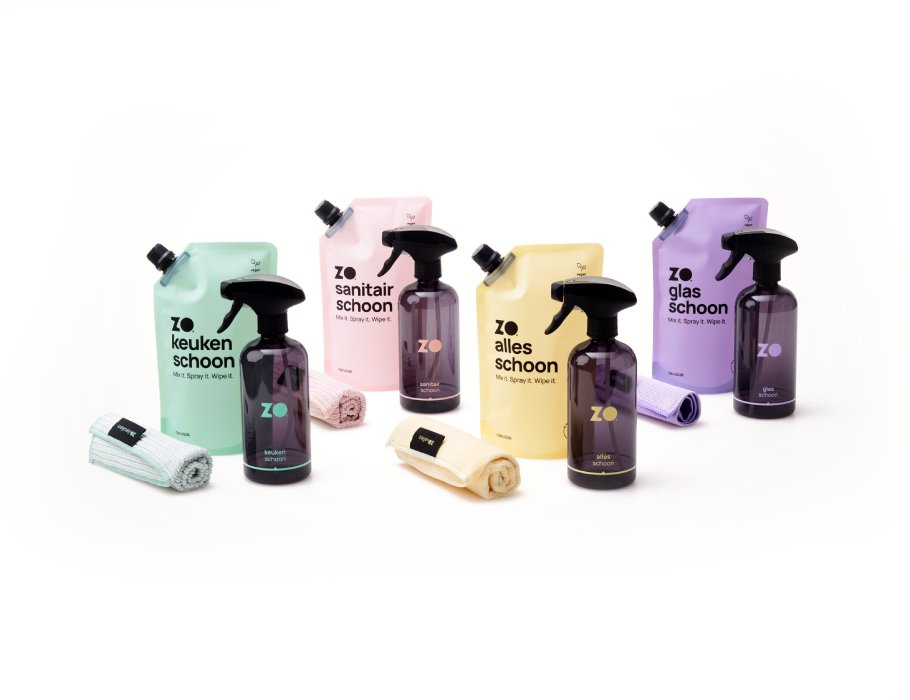 So Clearter Package de démarrage-4-en-1, verre, tout, sanitaire