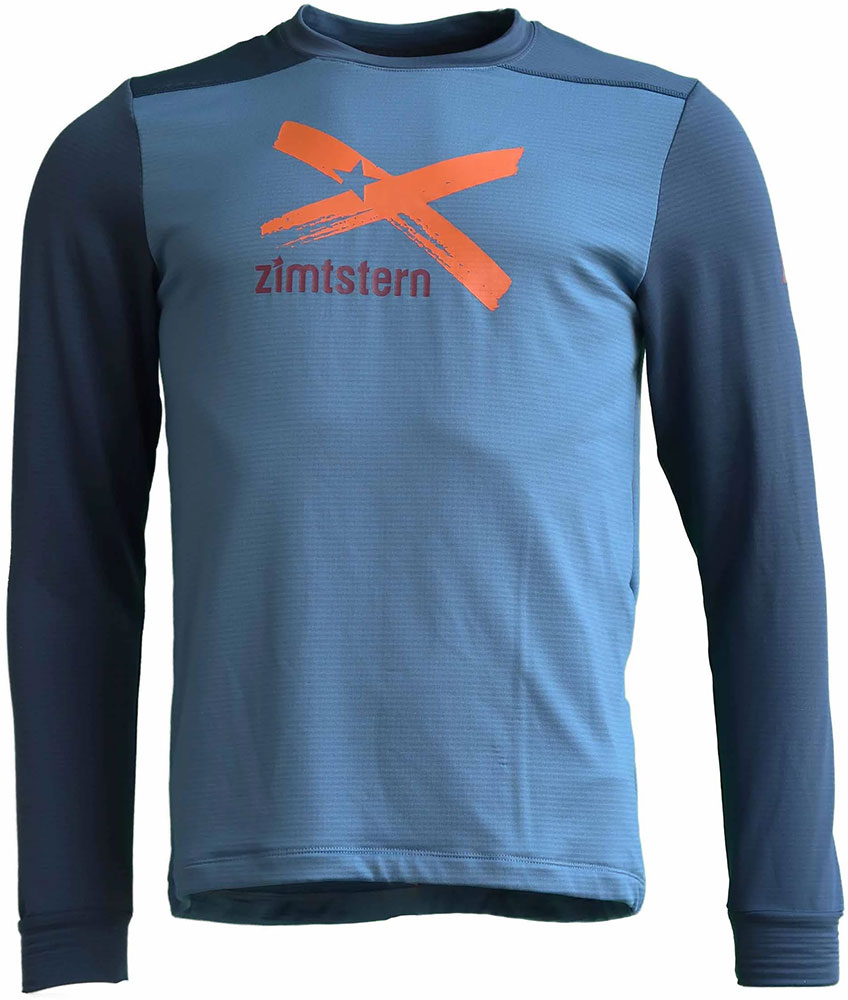 Zimtstern crewz - mtb long sleeve jersey blue steel | xl