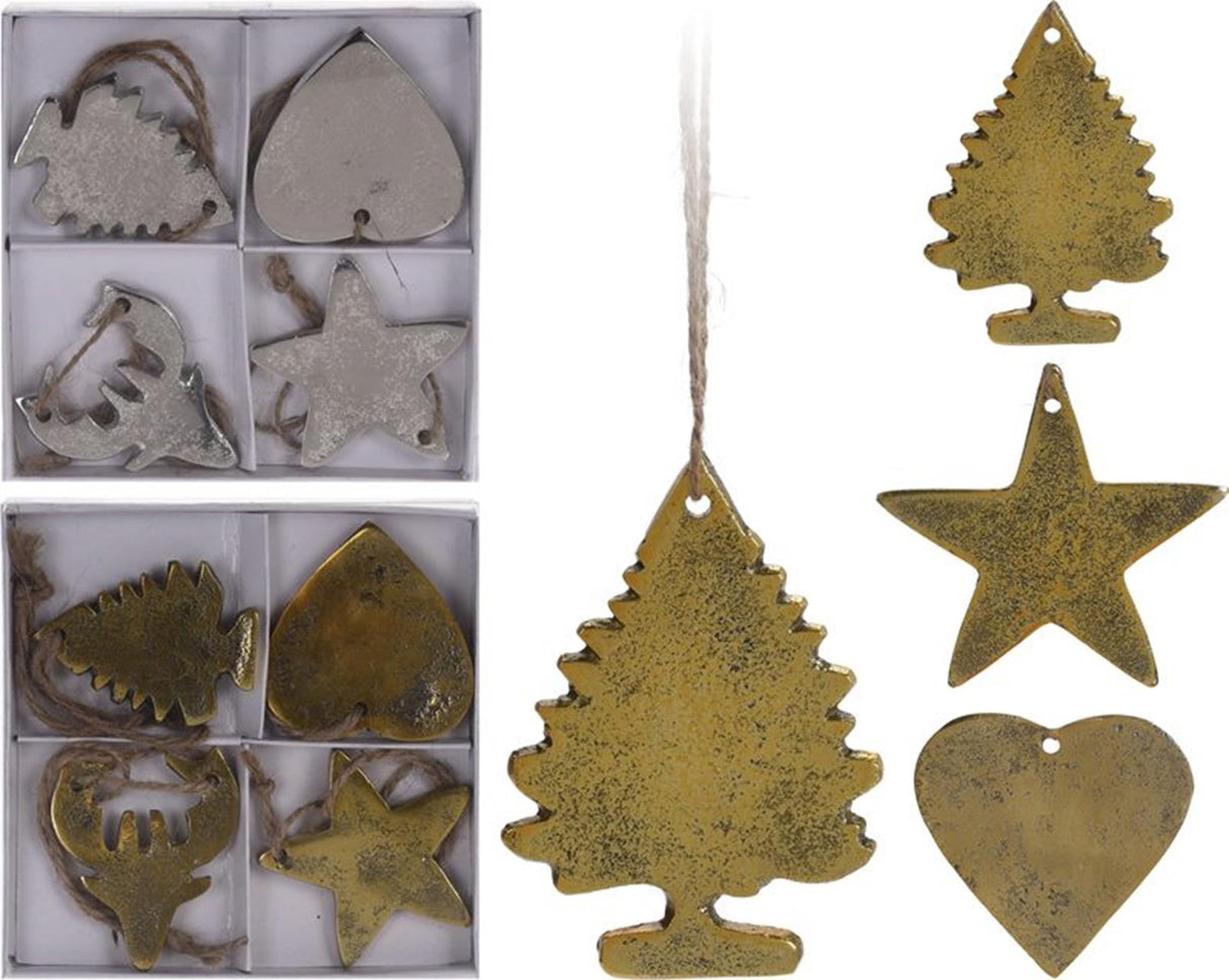 Home styling hangdeco aluminium set 4st