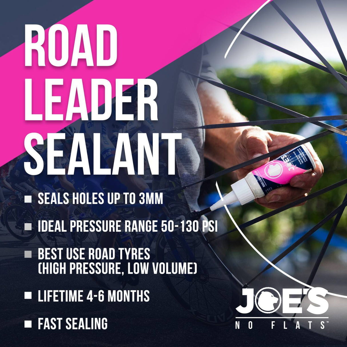 Joes Joe's No Flats – Road Leader hermetikas 120ml