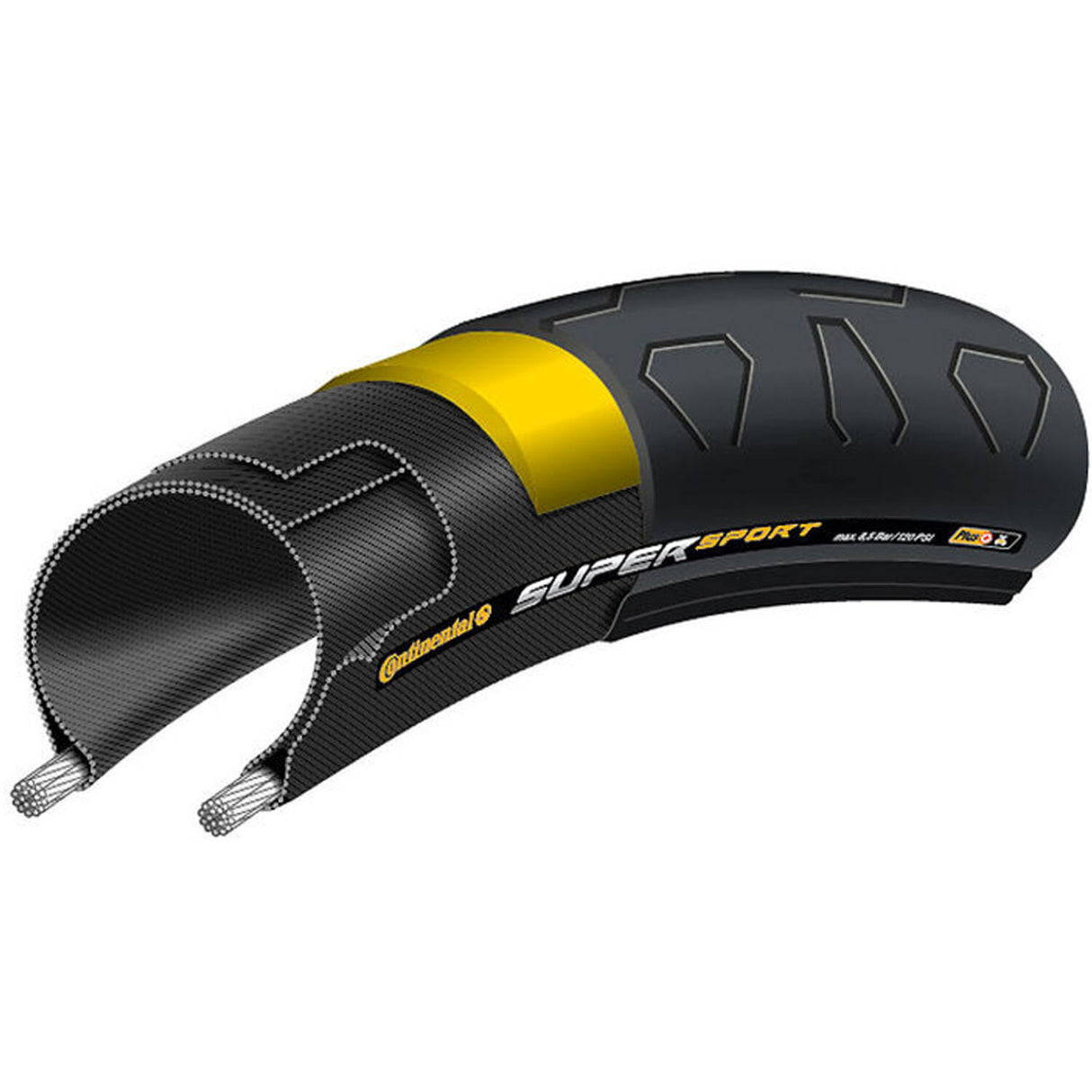 Continental Super Sport Plus Race Bike Band 23-622 Black