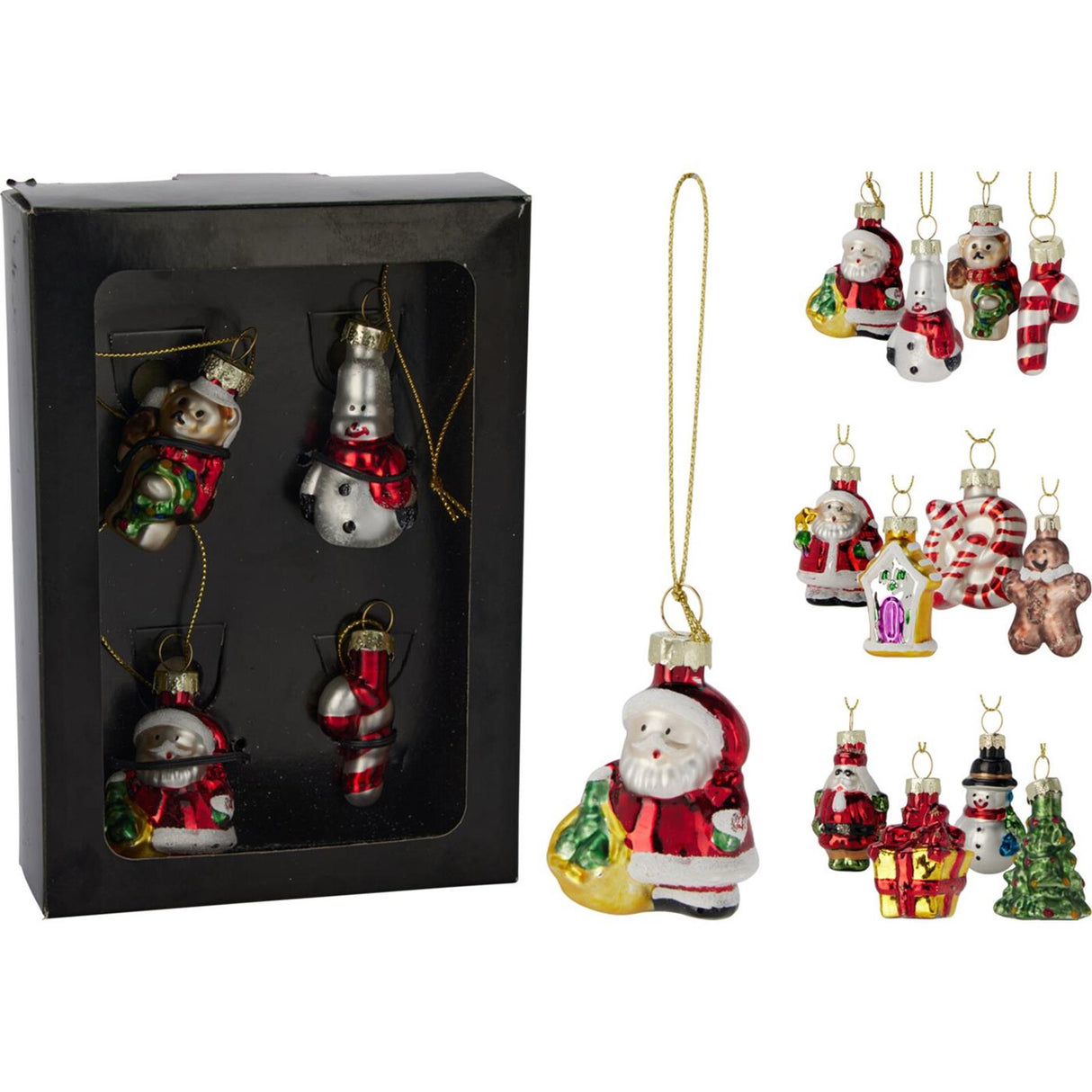 Hanger kerstfiguur 5cm display a 12 sets