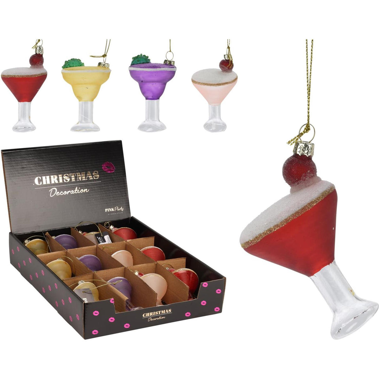 Hanger cocktailglas 8,5cm display a 12st