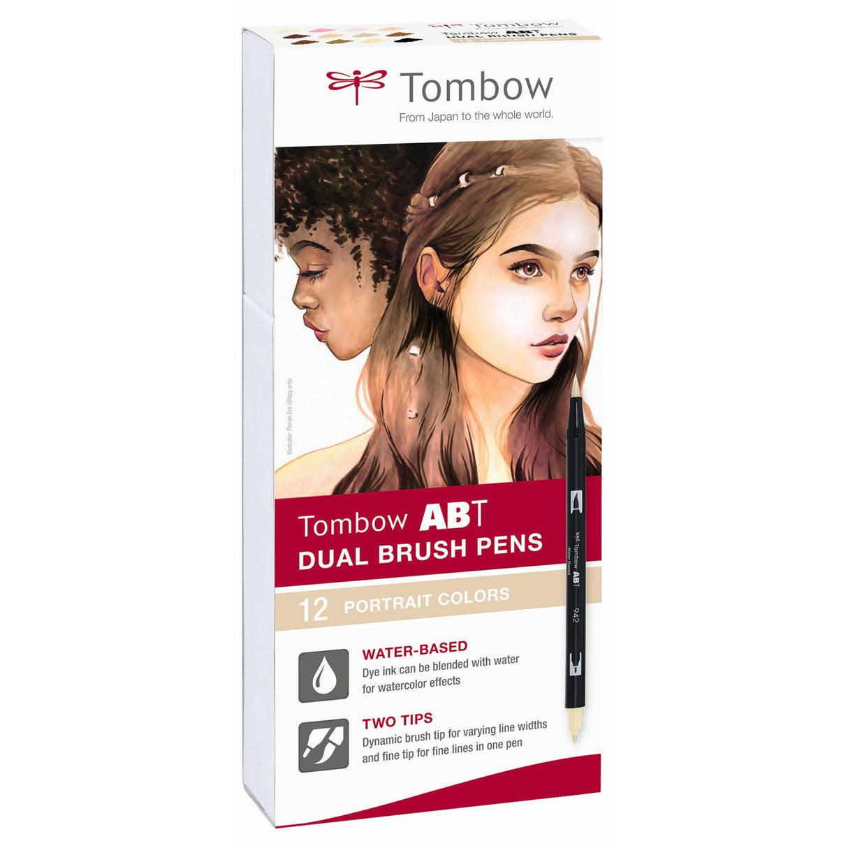 Tombow • brush pen abt dual brush pen 12x portrait colors