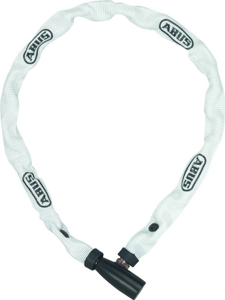Abusova veriga ključavnica 1500 60 Spletno bela - debela 4 mm - 60 cm - športno belo ključavnica za kolesa