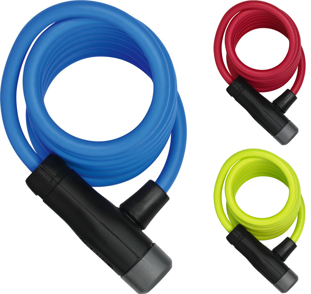 Abus Spiral Cable Lock 4508K 150 8 Blue - Bicycle Security