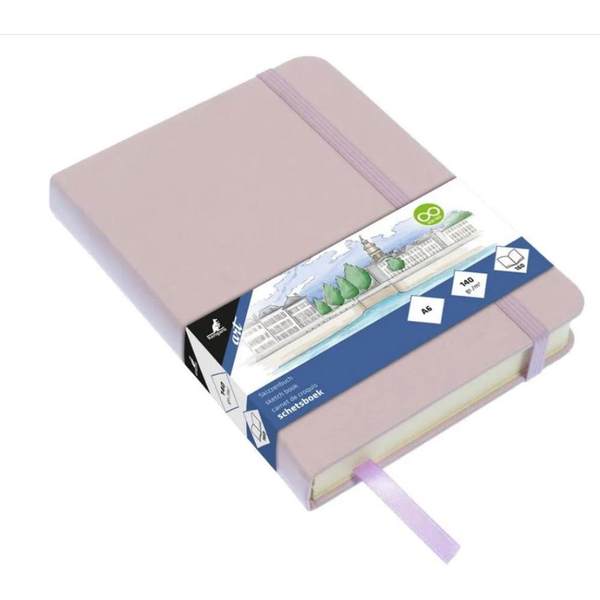 Kangaro schetsboek a6 violet 80blz 140gr